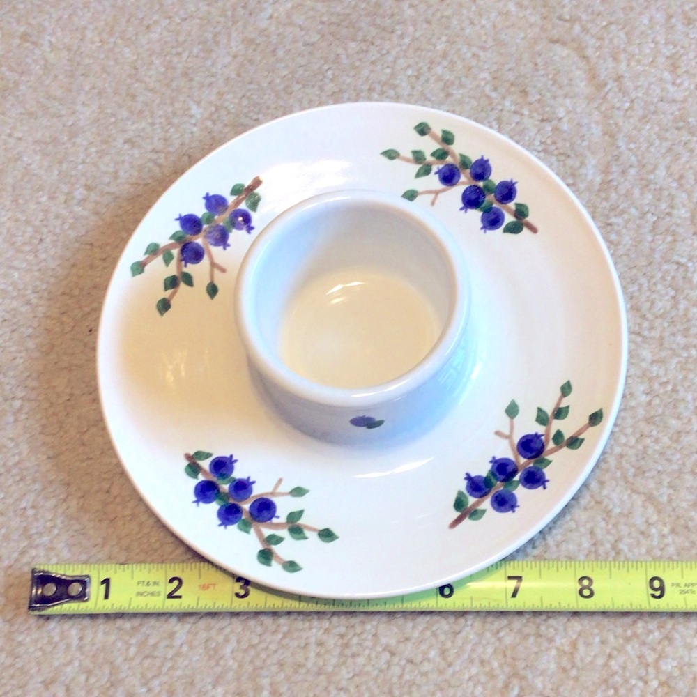 Chip & Dip ceramic plate